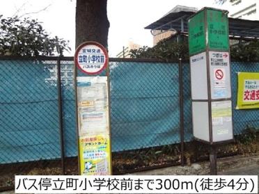 バス停立町小学校前：300m