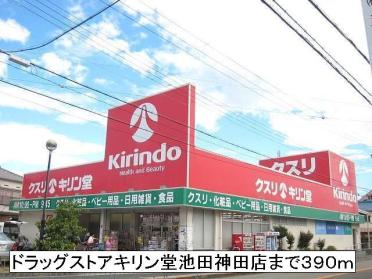 ドラッグストアキリン堂神田店：390m