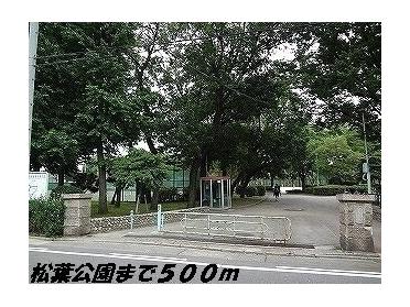 松葉公園：500m