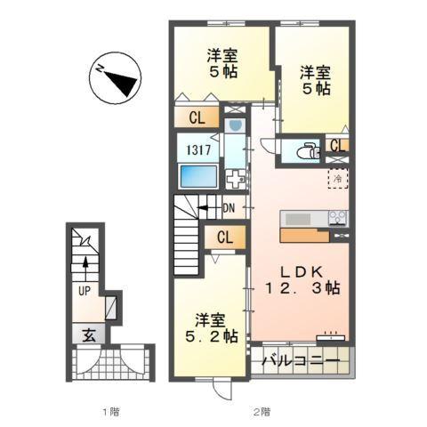  間取り図写真