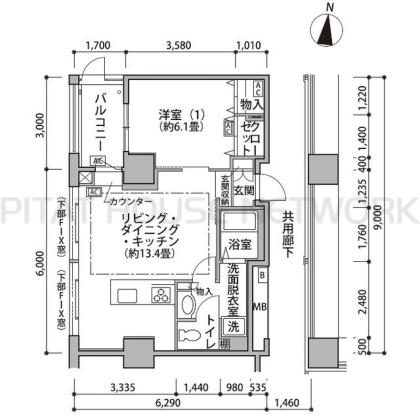  間取り図写真