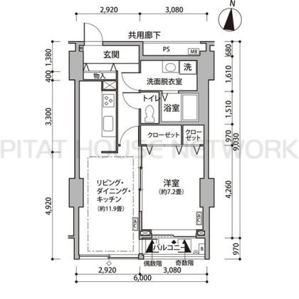  間取り図写真