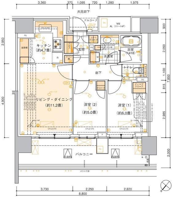  間取り図写真