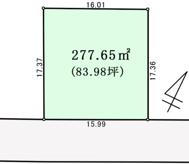 区画図（※図面と現況に相違がある場合には現況有姿とします）