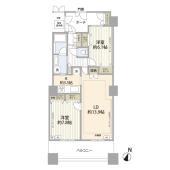 2LD・K、価格7480万円、専有面積69.43m2、バルコニー面積13.75m2 、周辺環境や街並みなど、写真や文字ではわからない情報が現地にはたくさんあります。 是非一度、現地をご確認ください。