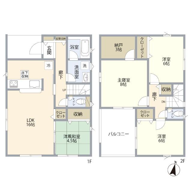 富士宮市ひばりが丘第１ 間取り図画像
