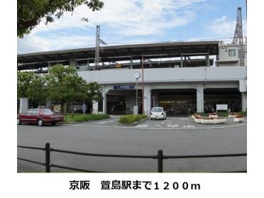 萱島駅：1200m