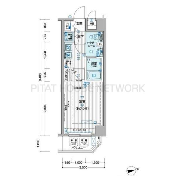 メインステージ田端弐番館の間取り