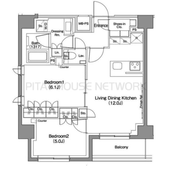 ザ・パークハビオ駒込の間取り
