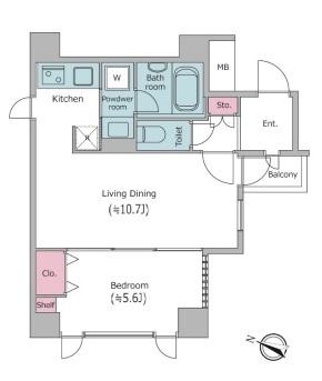 レジディア文京千石の間取り