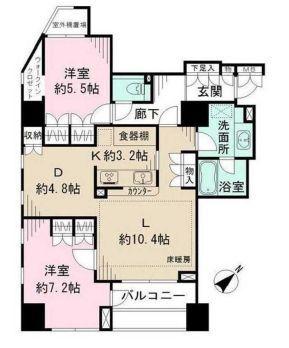 パークハウス本駒込の間取り