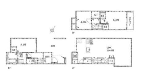 9980万円、3LDK、土地面積60.43m2、建物面積86.68m2