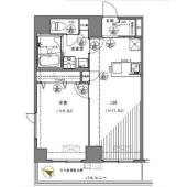 1LDK、価格4380万円、専有面積41.47m2、バルコニー面積4.7m2