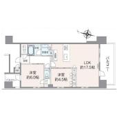 2LDK　12,680万円　専有面積61.04㎡