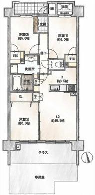 3LDK　 価格8,180万円