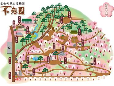 不老園内案内図