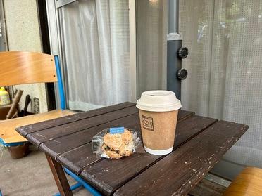 アイスコーヒーとスコーン アイスコーヒーとスコーン