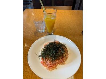 日替わりランチの明太パスタです! 日替わりランチの明太パスタです!