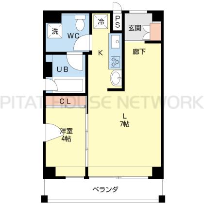 高松市錦町マンション 間取り図写真