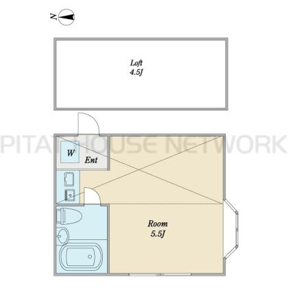 201号室の間取り