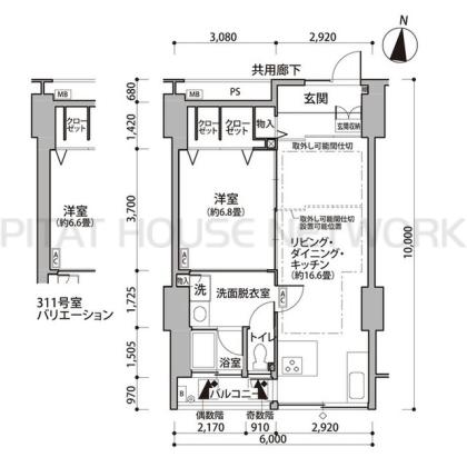  間取り図写真