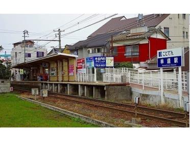 ことでん林道駅さん：1000m