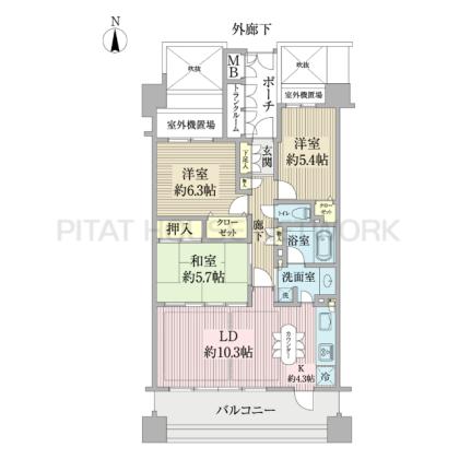  間取り図写真