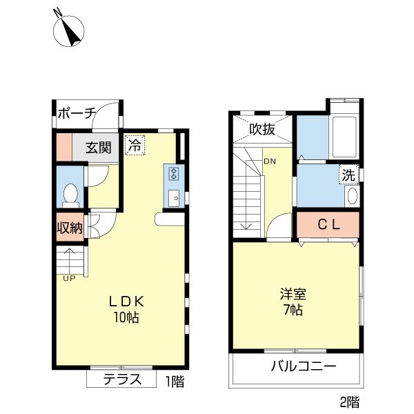 ガーデンアベニュー荏田東Ｂ棟（0102） 間取り図画像