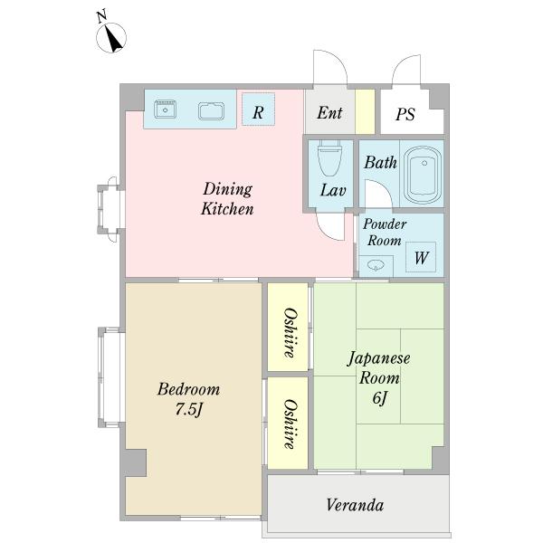 メゾンメール（0201） 間取り図画像