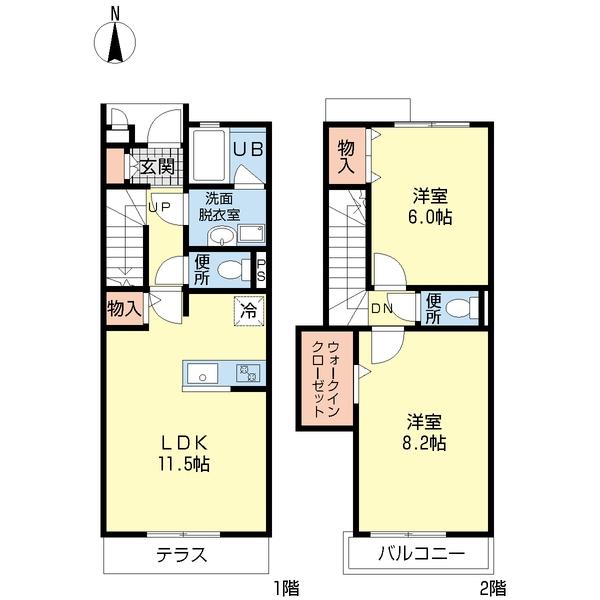サニーハイツ（0107） 間取り図画像