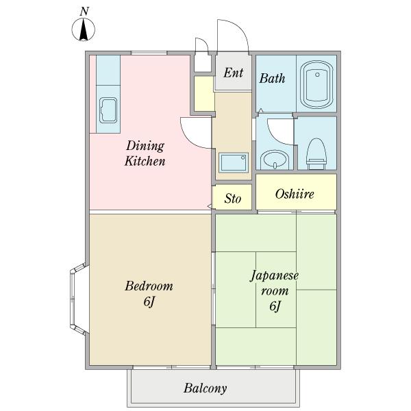 エイブルガ−デン　Ａ棟（0201） 間取り図画像