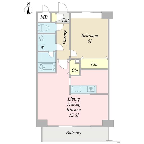 エスポワール六町（0203） 間取り図画像