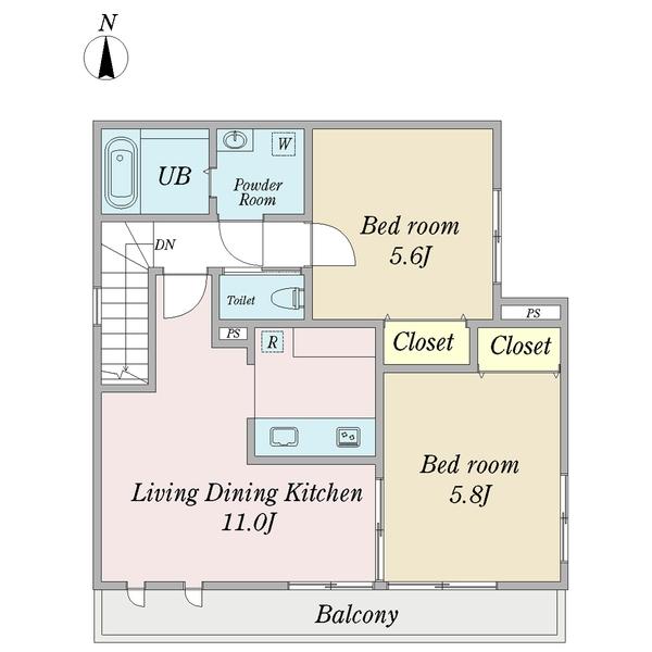 最上階・東南角部屋♪