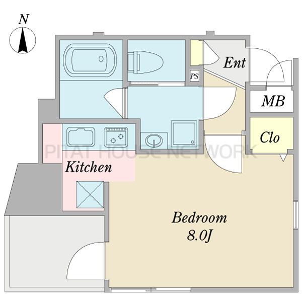 角部屋1Ｋ２面採光
