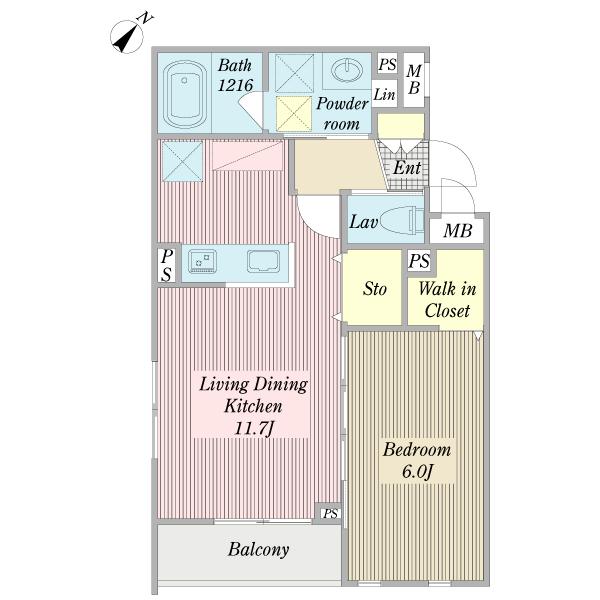 Ｍｉ　Ｃａｓａ（0102） 間取り図画像