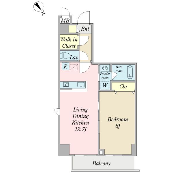 【間取】1LDK+シューズインクローゼッ