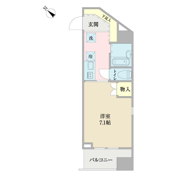 ドゥーエ戸越銀座（1004） 間取り図画像