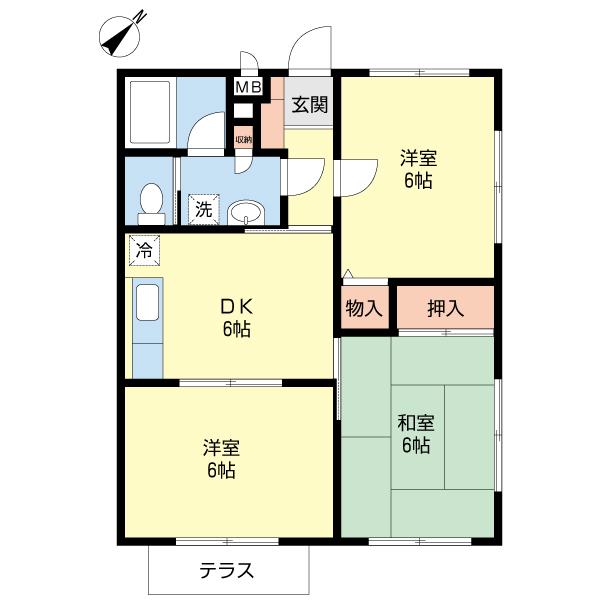 ＵＲＢＡＮ　ＨＩＬＬＳＢ棟（0105） 間取り図画像
