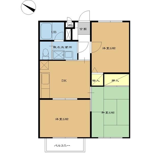 ＵＲＢＡＮ　ＨＩＬＬＳＣ棟（0202） 間取り図画像