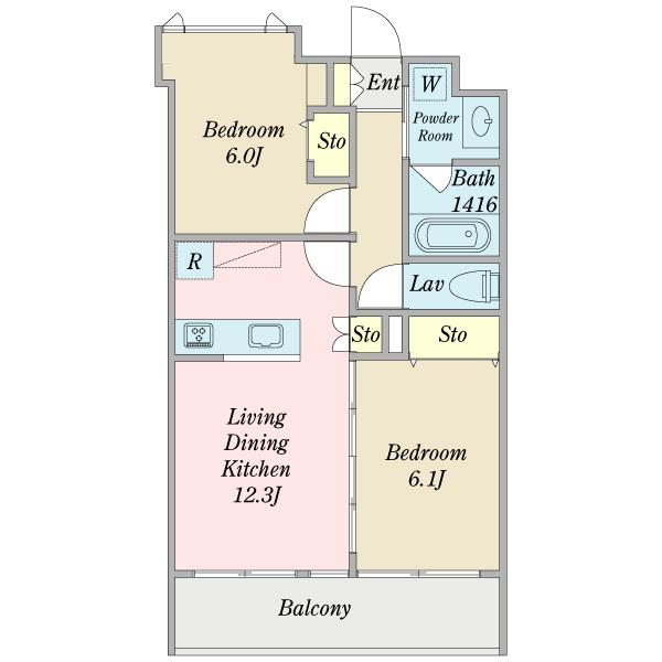 Ｎｏｖｅｌ　Ｐａｕｌｏｗｎｉａ（0101） 間取り図画像