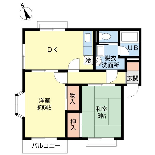 ウィスタリアガーデン　８番館（0201） 間取り図画像