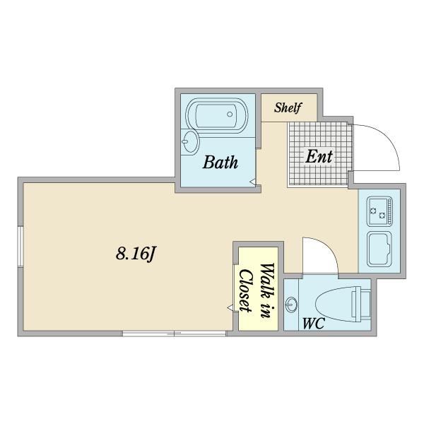ＣＬＡＲＴＥ広尾（0203） 間取り図画像