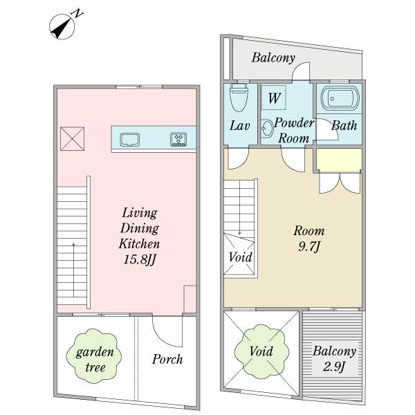 かぜの小路　Ｃ棟（00C2） 間取り図画像
