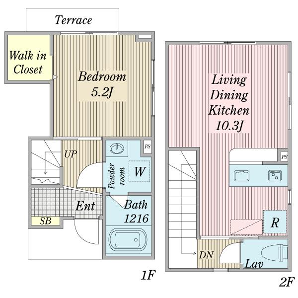 Ｍａｉｓｏｎｅｎ　Ｔｅｒｒａｓｓｅ雅（0107） 間取り図画像