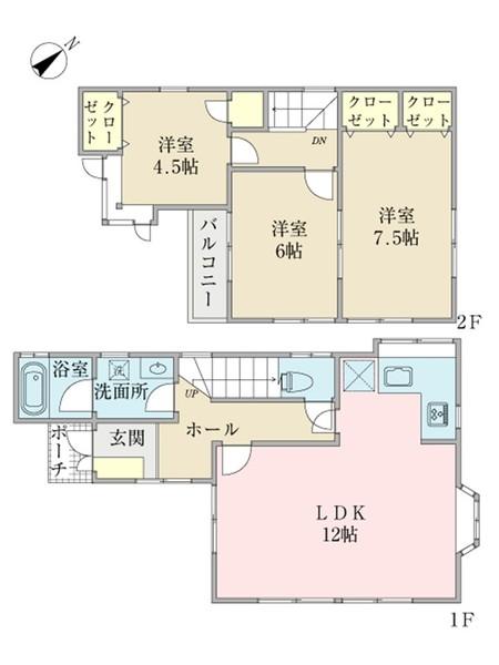 高津４７６戸建（0001） 間取り図画像