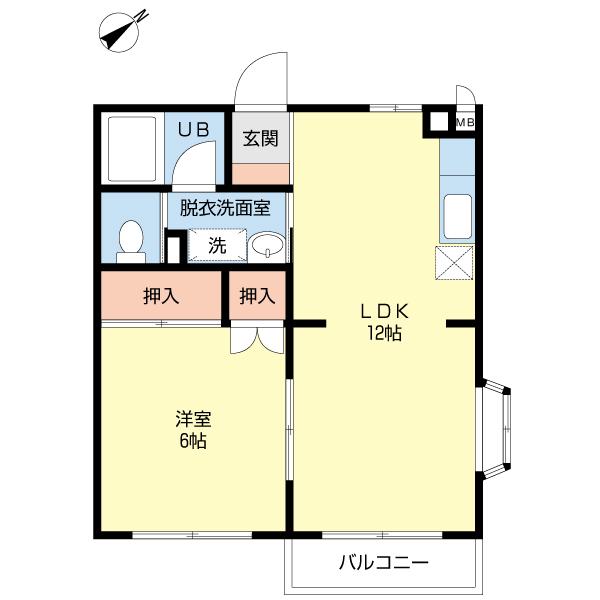 アクアシティ２（0201） 間取り図画像