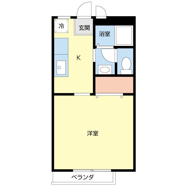 ラ・ポールＭ（0201） 間取り図画像