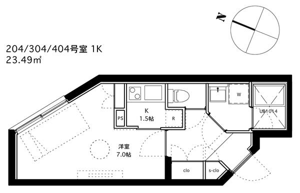 スペックレジデンス上野毛ヒルズ（0304） 間取り図画像