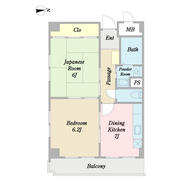 パストラル福田（0702） 間取り図画像