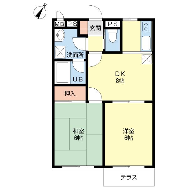 ヴィラ・エムロード２番館（0103） 間取り図画像